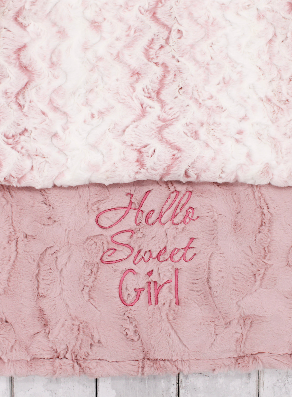 Soft Pink Owl Baby Blanket for Baby Shower Gift | Personalized Minky Keepsake