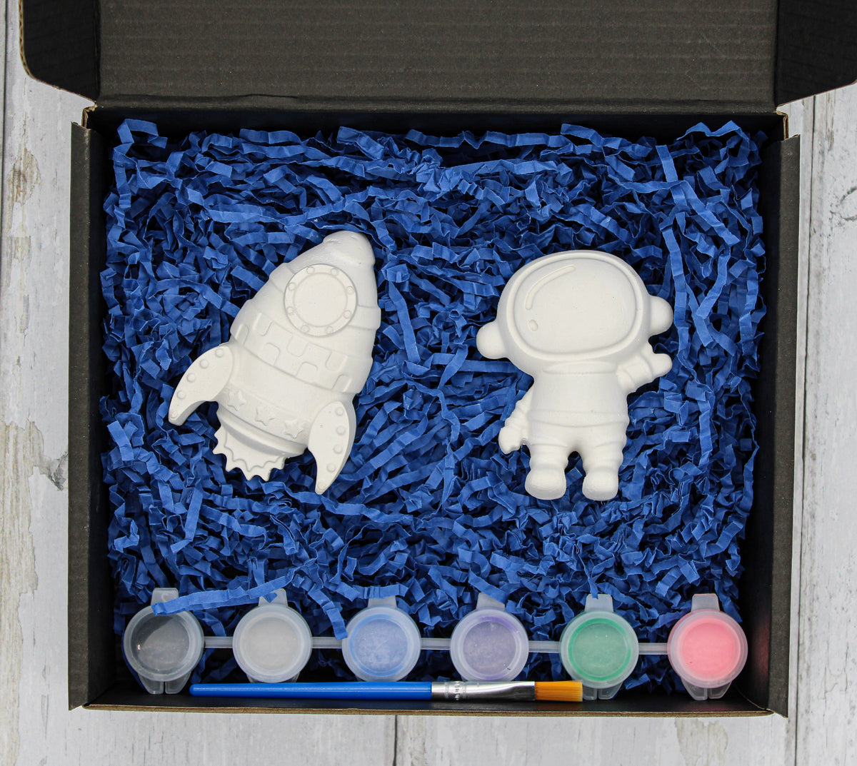Space Plaster Painting Kit for Kids | Paint Your Own Astronaut, Rocket or Earth | DIY Outer Space Craft