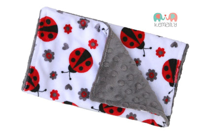 Ladybug Minky Burp Cloth