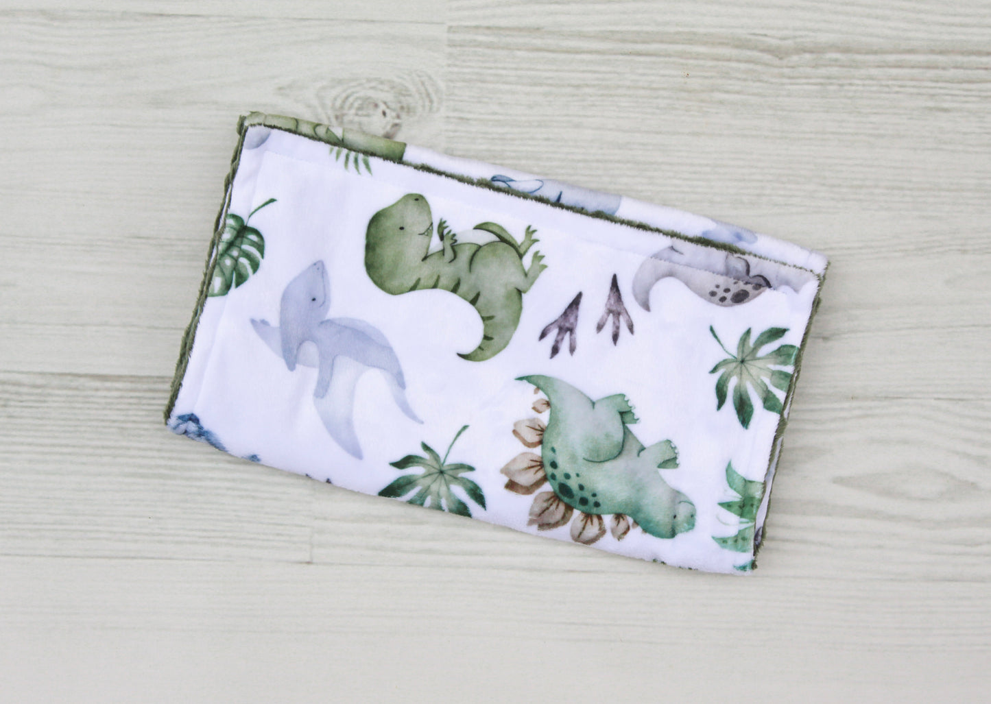 Dino Friends Minky Burp Cloth