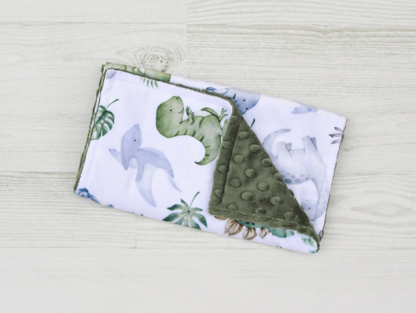 Dino Friends Minky Burp Cloth
