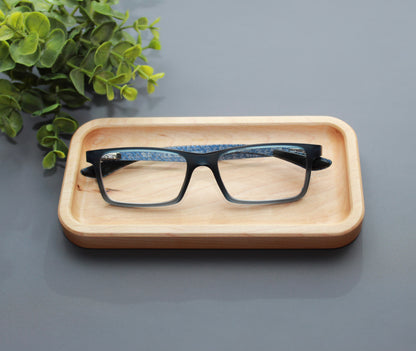 Custom Engraved Eyeglasses Tray, Rectangle Tray, Reading Glasses Tray, Your Choice