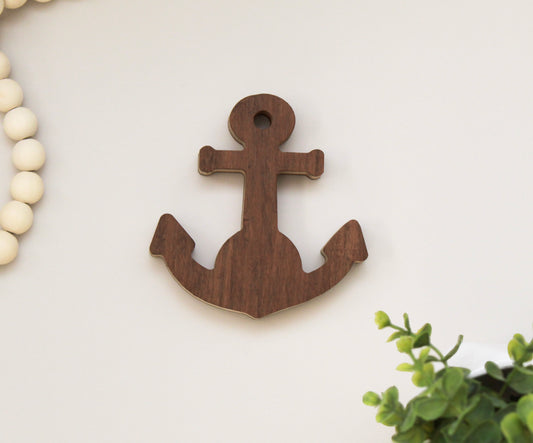 Anchor Bamboo Wood Bottle Opener, Natural Wood Beer Opener