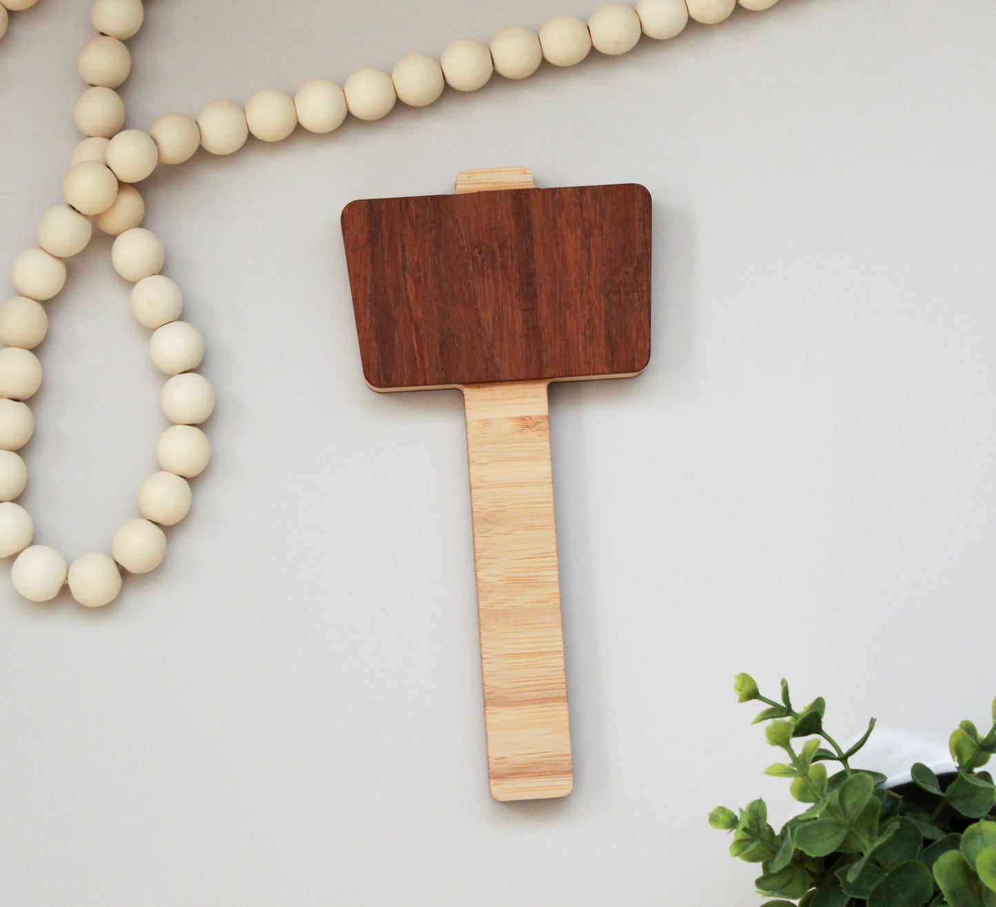 Mallet Bamboo Bottle Opener, Eco-Friendly Bar Tool Gift