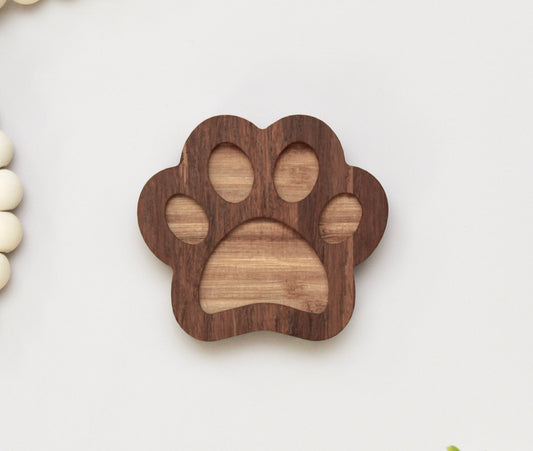 Paw Print Bamboo Bar Bottle Opener, Pet Lover Gift
