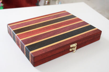 Exotic Wood Card Game Box