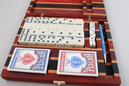 Exotic Wood Card Game Box