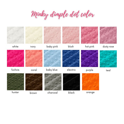 Gray Paw Print Personalized Dog Minky Blanket