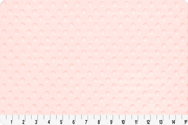 cuddle dimple baby pink minky dot fabric by the yard by shannon fabrics