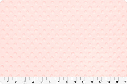 cuddle dimple baby pink minky dot fabric by the yard by shannon fabrics