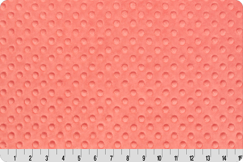 Coral Cuddle Dimple Minky