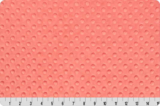 Coral Cuddle Dimple Minky