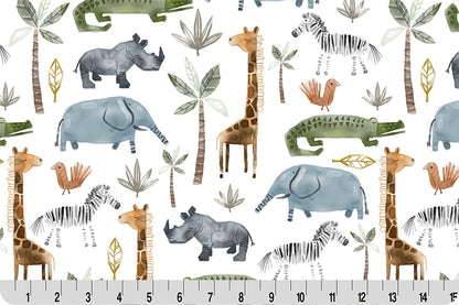 Animal Safari Digital Cuddle  Multi Fabric From Shannon Fabrics 