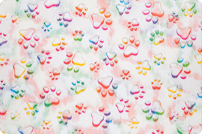 Luxe Cuddle Prism Paws Vibrant Mermaid Minky