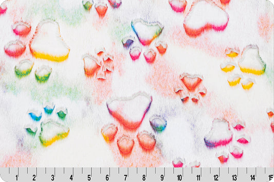 Luxe Cuddle Prism Paws Vibrant Mermaid Minky