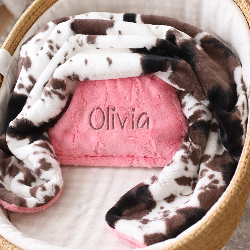 Mudpie Pony Print Baby Blanket 
