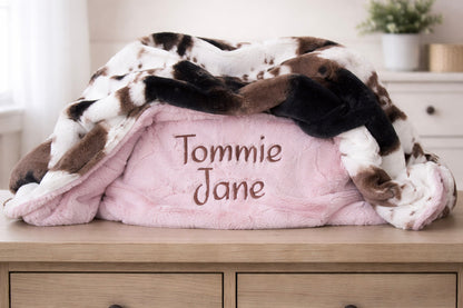 Mudpie Pony Baby Blanket – Personalized Minky Blanket