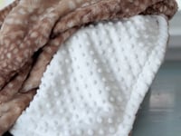Personalized Blanket - Fawn Minky Baby Blanket, Gender Neutral Gift