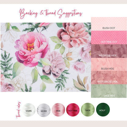Personalized Spring Floral Baby Blanket – Pink Minky Custom Name Blanket for Girls